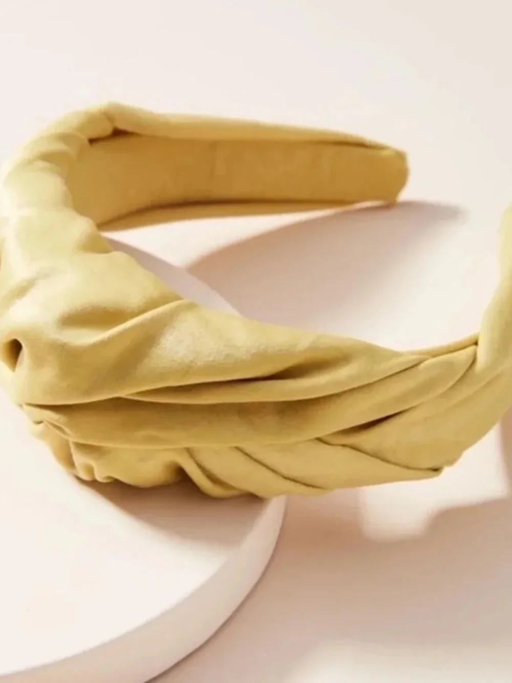 NWT Anthropologie Gold   Yellow Crescent  Knotted  Headband